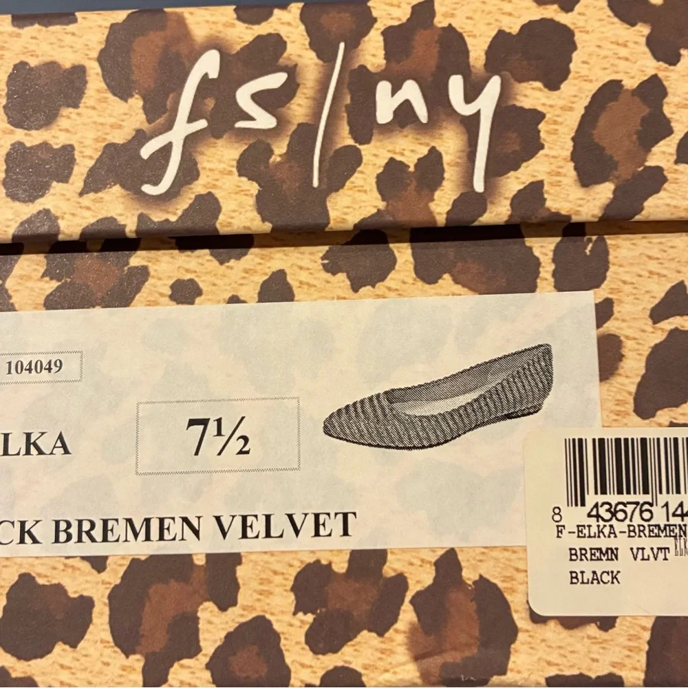 French Sole Black Ribbed Flats 7.5 NIB - Picture 5 of 5